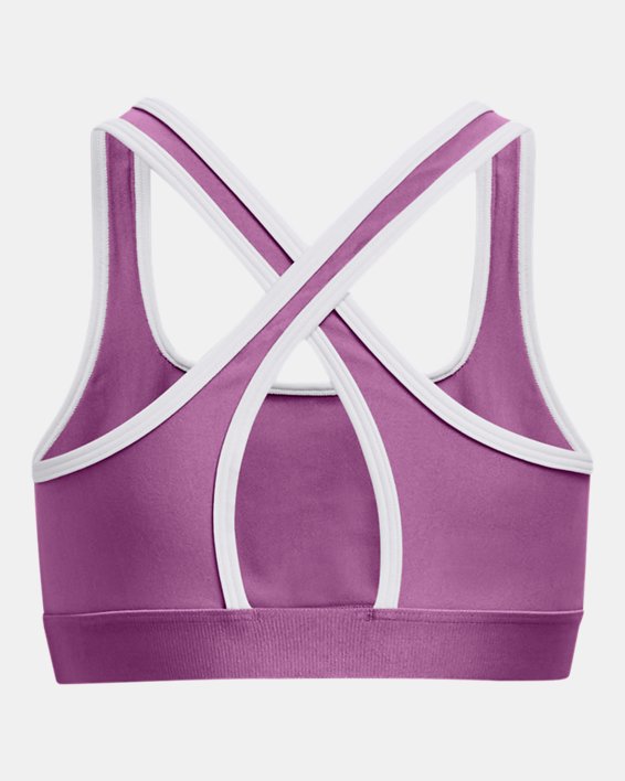 Girls' UA Crossback Graphic Sports Bra, Purple, pdpMainDesktop image number 1